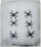 3 zakken decoratie spinnenwebben van 100 gram