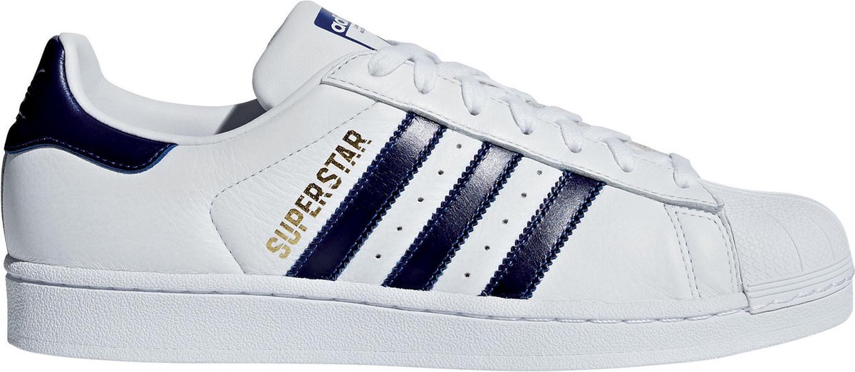 landelijk violist tv adidas Superstar Sneakers Sneakers - Maat 40 2/3 - Unisex - wit/blauw |  bol.com