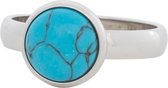 iXXXi Jewelry Vulring 12mm Blue Turquoise Stone zilverkleurig 4mm - maat 18