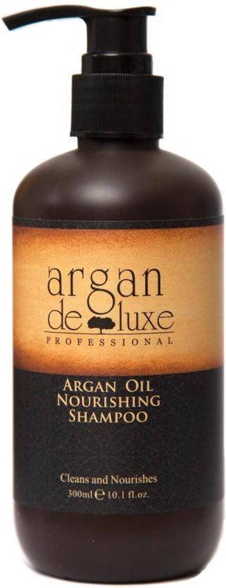 Argan De Luxe Nourishing Shampoo -950 ml met pomp - vrouwen - Voor Beschadigd haar/Droog haar/Gekleurd haar - 950 ml met pomp