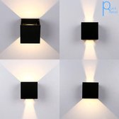 Quick retail - led wandlamp - 7 watt - buitenverlichting - zwart