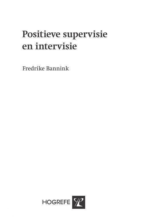 Positieve supervisie en intervisie - Fredrike Bannink
