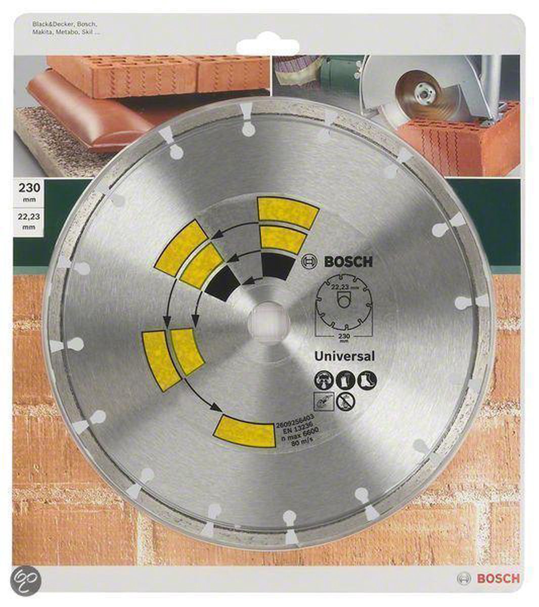 Bosch - Diamantdoorslijpschijf Universal 180 x 22 x 2,0 x 7,0 mm
