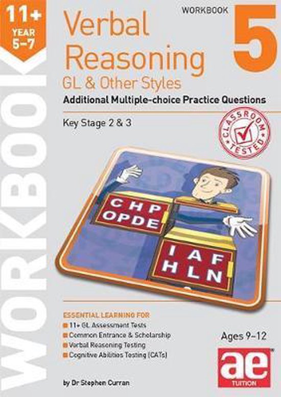 11+ Verbal Reasoning Year 5-7 GL & Other Styles Workbook 5 - cover
