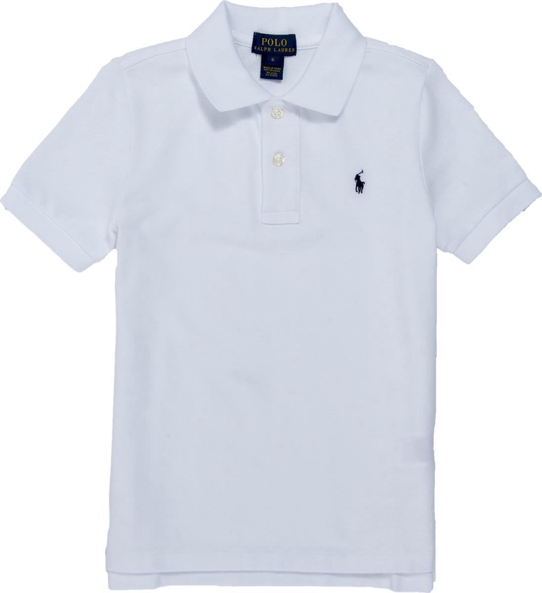 Ralph Lauren Jongens Poloshirt Custom fit - Wit - Maat 170/176 | bol.com