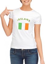 Wit dames t-shirt Ierland XL