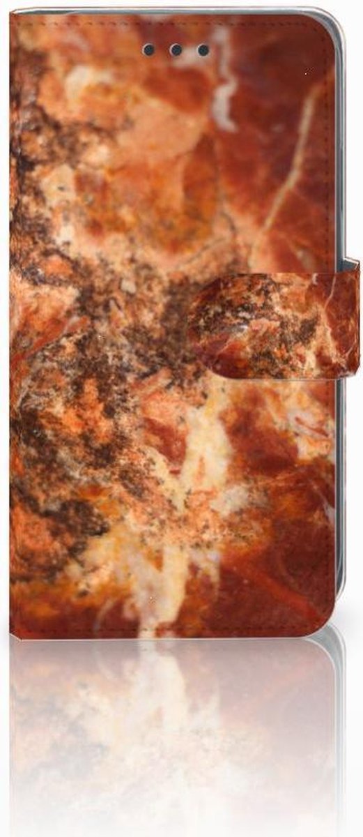 Apple iPhone Xr Bookcase Marmer Bruin