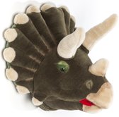 Wild&Soft- Wanddecoratie dierenkop pluche dinosaurus Adam