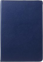 Shop4 - iPad Air (2019) Hoes - Rotatie Cover Lychee Donker Blauw