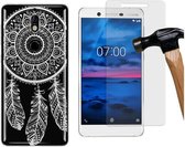 MP Case screenprotector + Gratis Spring back cover voor Nokia 7