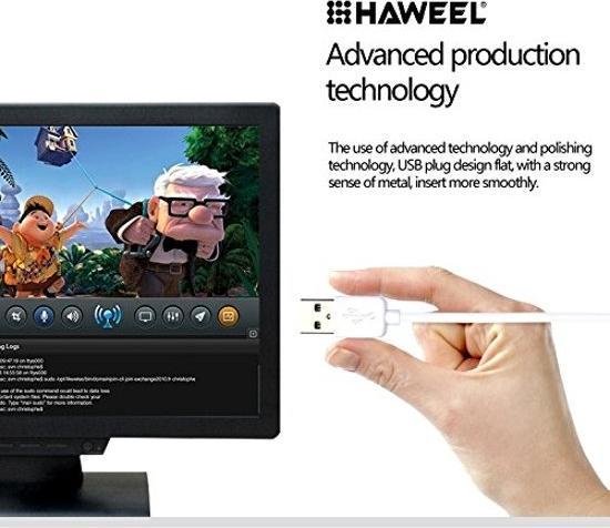 HAWEEL  - 2 Meter Micro USB Oplaadkabel Smartphone / Tablet / Navigatie Premium Kabel Samsung Galaxy S7 / S7 Edge / S6 / - HAWEEL