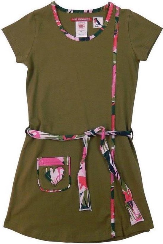 Jurk Flore leger groen main image 1