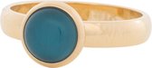 iXXXi Jewelry - Vulring - Cat eye Blue - Goudkleurig - 2mm - maat 18