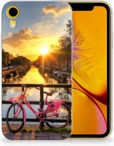 Siliconen Hoesje Geschikt voor iPhone XR Amsterdamse Grachten