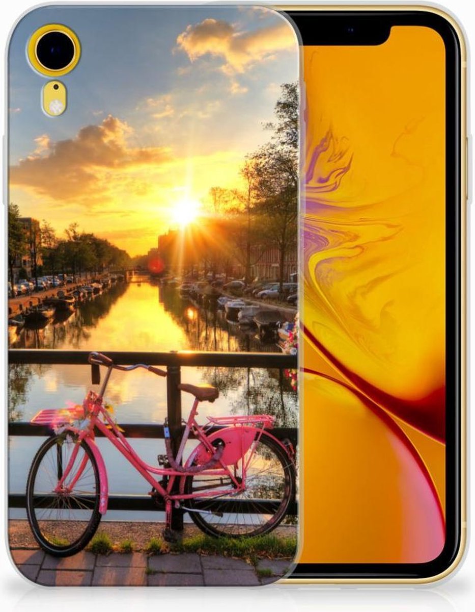 Apple iPhone Xr Siliconen Back Cover Amsterdamse Grachten