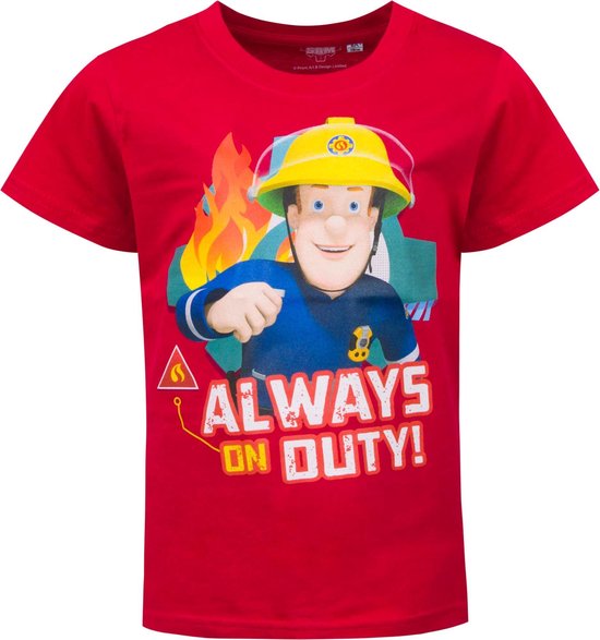 Fondsen salon De volgende Brandweerman Sam t-shirt maat 116 | bol.com