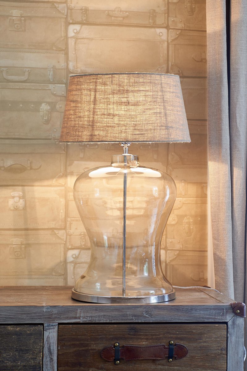 Diplomatie gouden ginder Riviera Maison - Kensington Hotel Lobby Lamp - Tafellamp zonder kap - Glas  | bol.com