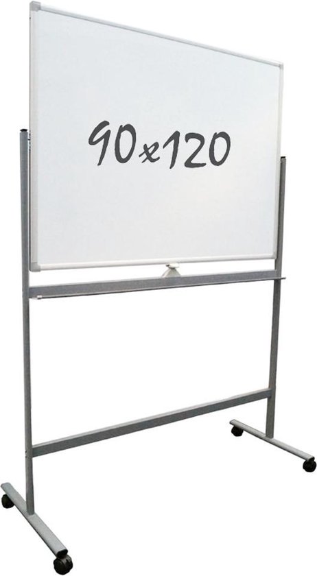 Whiteboard verrijdbaar 120 cm - Dubbelzijdig | bol.com