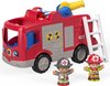 foto van Fisher-Price Little People Grote Brandweerauto - Speelfigurenset