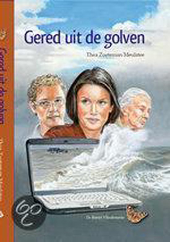 Cover van het boek 'Gered uit de golven' van Thea Zoeteman-Meulenstee