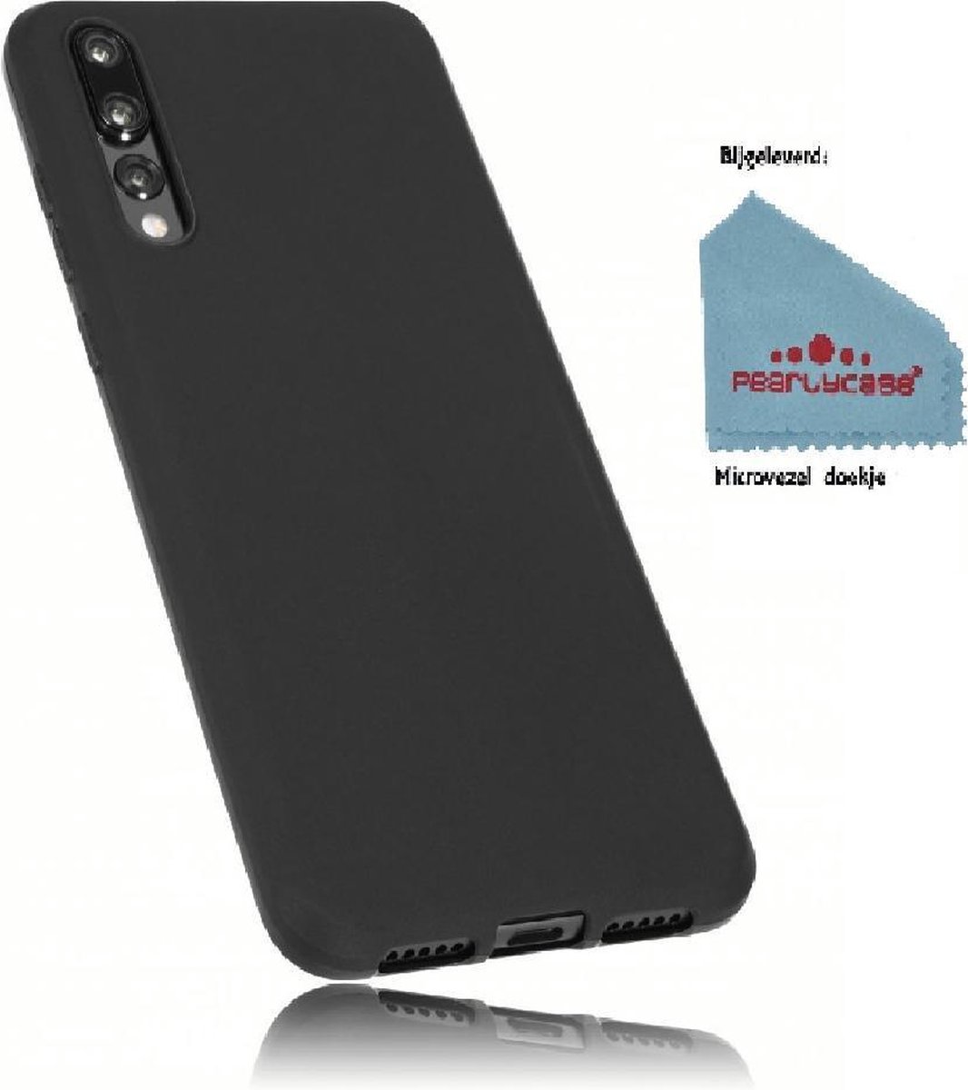 Pearlycase® Zwart TPU Siliconen Case Hoesje Geschikt voor Huawei P20 pro
