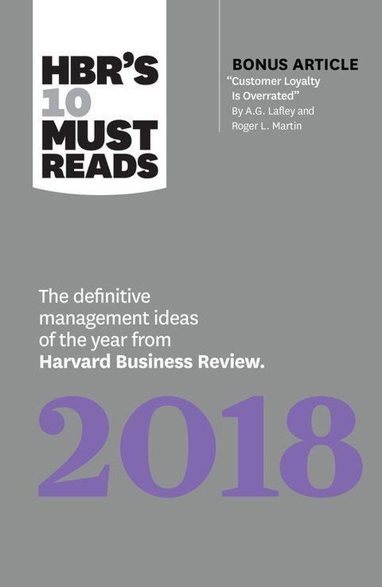 HBR's 10 Must Reads - HBR's 10 Must Reads 2018 - cover