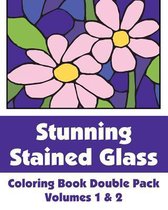 Stunning Stained Glass Coloring Book Double Pack (Volumes 1 & 2)