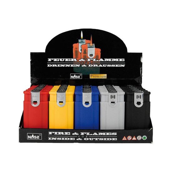 Jet-aansteker met dubbele jetvlam, cadeau voor mannen en vrouwen, zonder gas (oranje, blauw, groen, zwart