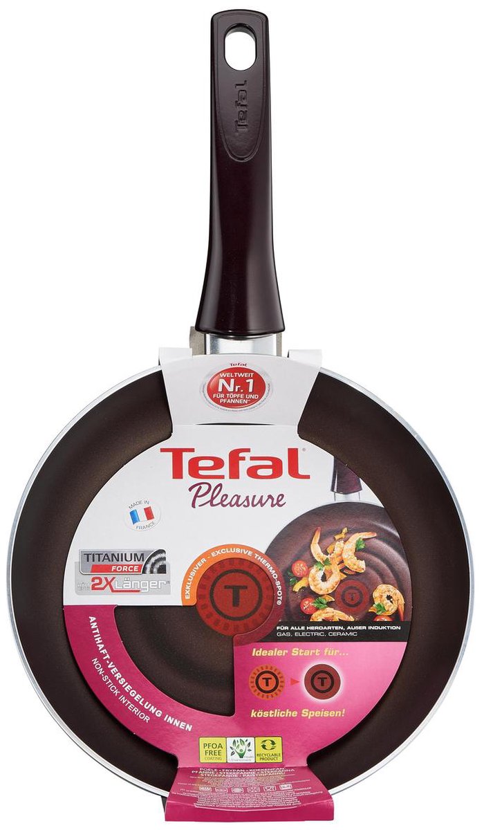 Tefal Cookware Set Pleasure 8pcs + Pleasure Fry Pan 28cm