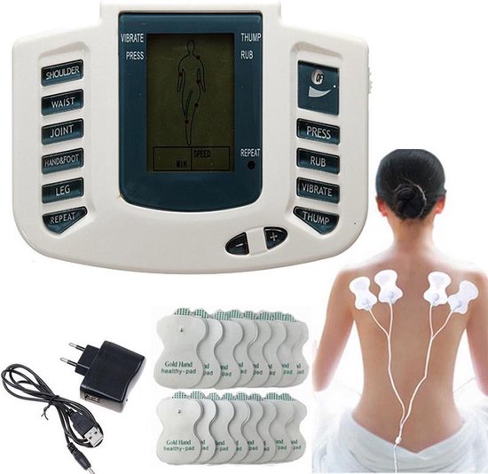 ziek Verwachten Klacht TENS Massage Apparaat Met 16 Pads - EMS Training - Elektrische Spier  Stimulator | bol.com