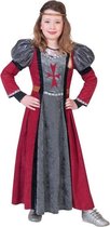 Middeleeuwse jonkvrouw verkleed jurk voor meisjes - carnavalskleding voor kinderen 128 (7 jaar)