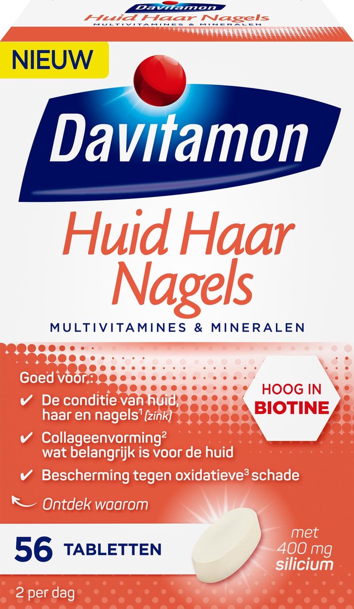 Davitamon Haar Huid Nagels - Multivitamines & Mineralen - 56 tabletten
