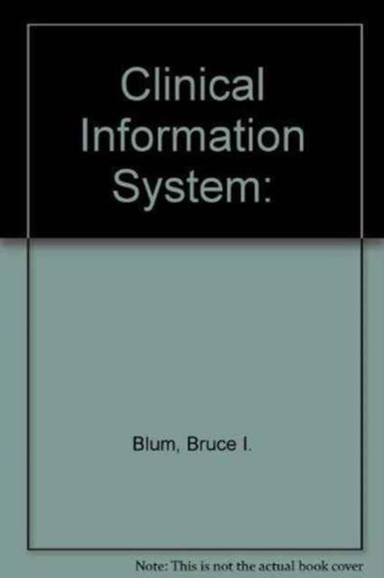 Clinical Information Systems - cover