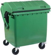 Maxi-container op 4 zwenkwielen 1100 l - groen