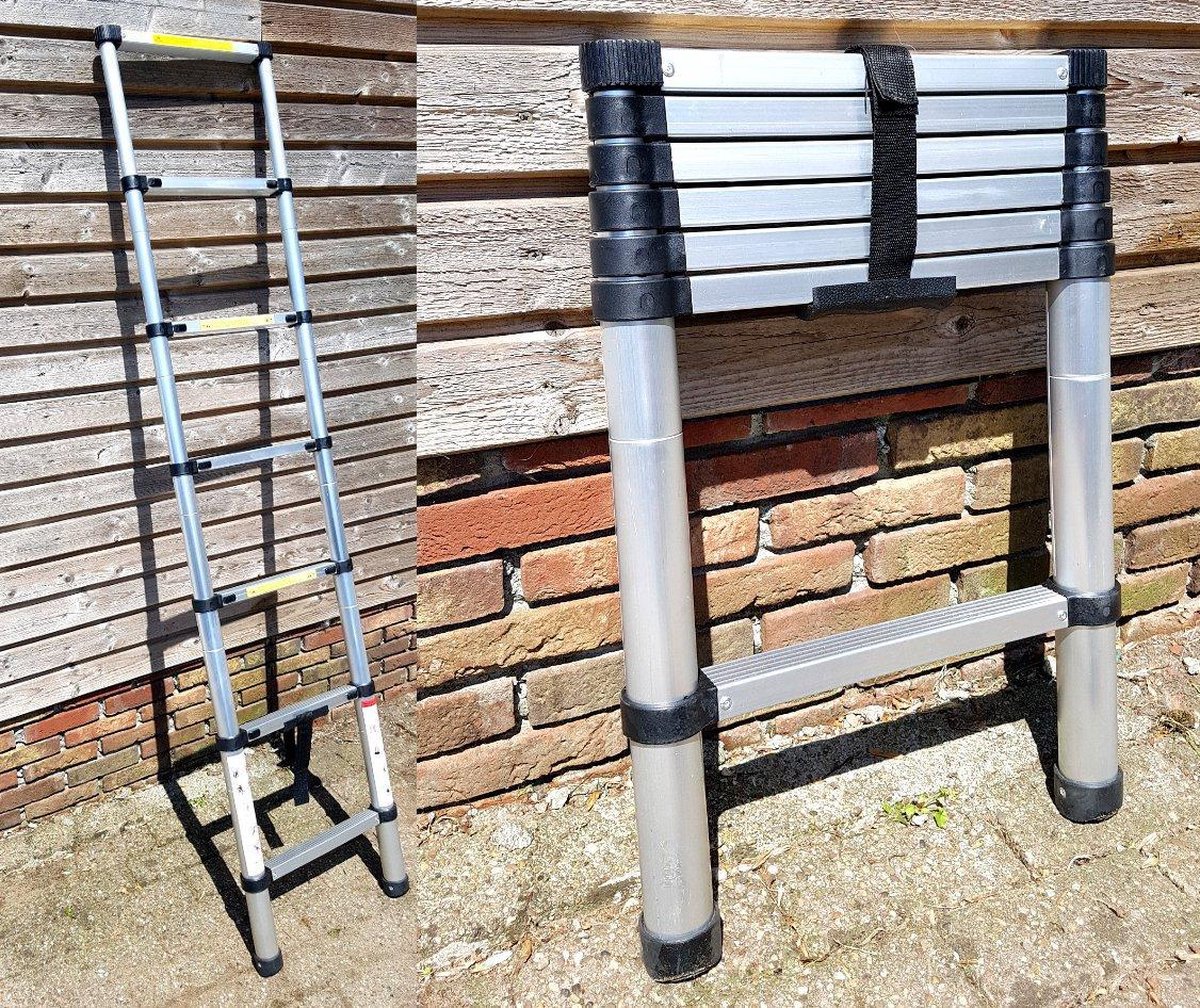Ladder uitschuifbaar Telescopische Aluminium lichtgewicht