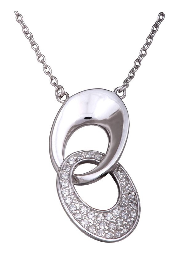 Collana con cuore e corona in argento e zirconi - DESIDERI PREZIOSI - Luxury Zone