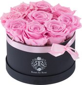Cotton Candy Flowerbox - longlife rozen - Regular zwart