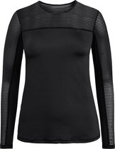 Rohnisch Miko Long Sleeve Dames Sportshirt - Black - Maat XS