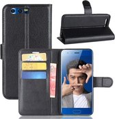 Huawei Honor 9 Hoesje Zwart met opbergvakjes