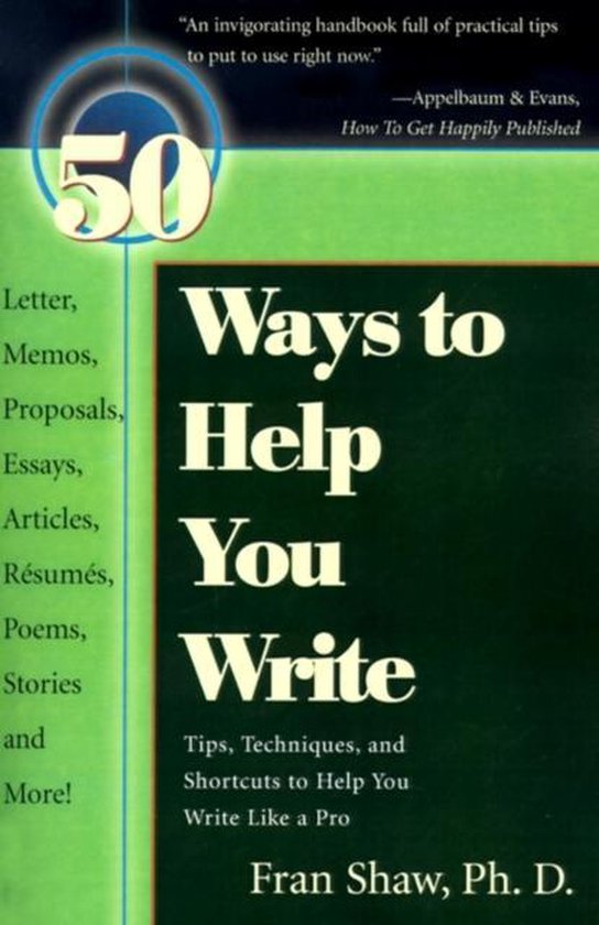 Hunter Knox Mysteries- 50 Ways to Help You Write - cover