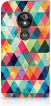 Motorola Moto E5 Play Uniek Standcase Hoesje Geruit