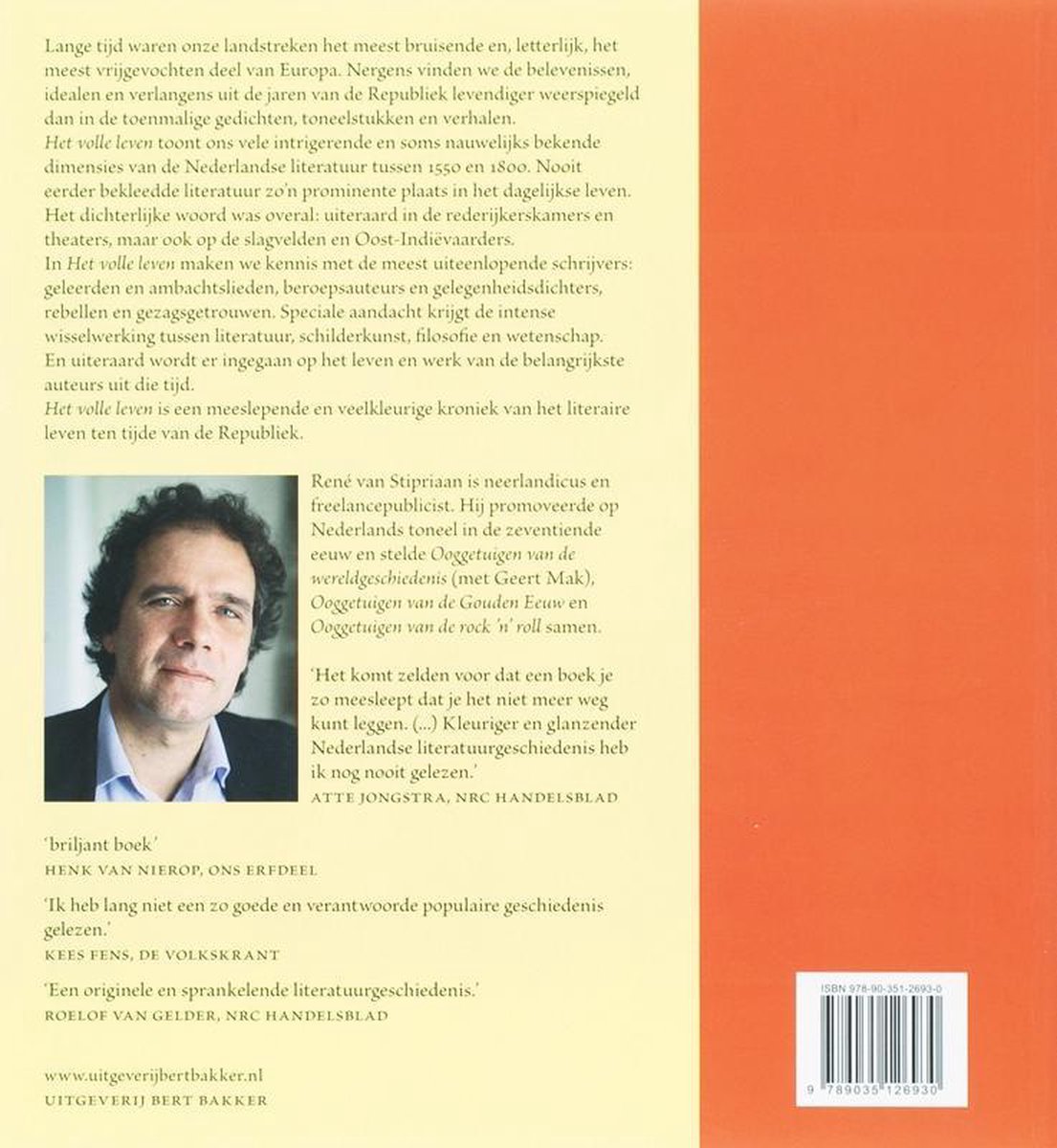 Het volle leven - back cover