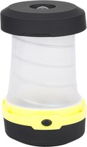 LED tentlamp | camping LEDlamp op batterij - uittrekbaar/zaklamp | 3 standen | geel