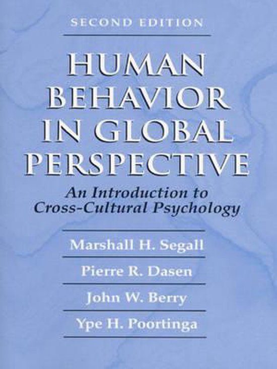 Human Behavior In Global Perspective - cover
