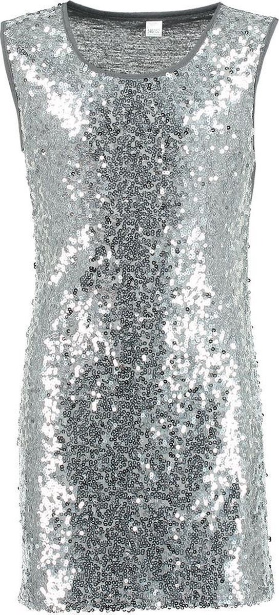 Zeeman Meisjes jurk - zilver - maat 134/140 | bol.com