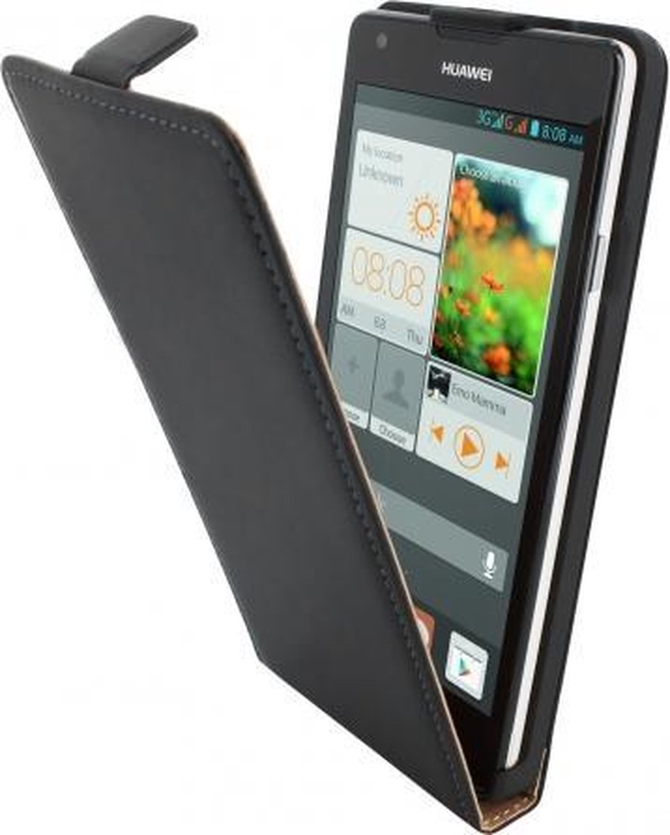 Mobiparts Premium Flip Case Huawei Ascend G700 Black