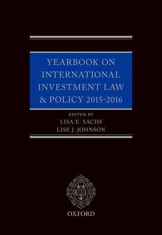 Yearbook on International Investment Law and Policy - Yearbo ... - cover