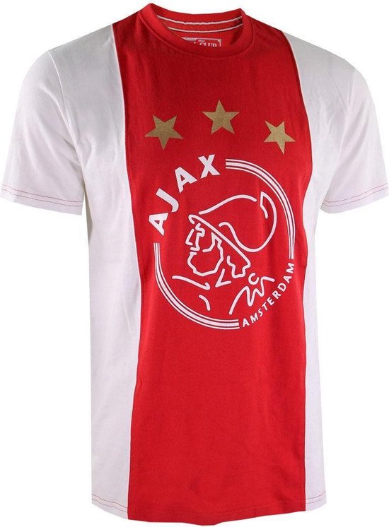Prestatie gevolgtrekking Toestand T-shirt Ajax Rood Wit Sterren Kids-Maat-164-Kleur-Rood | bol.com