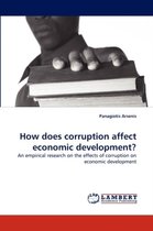 How does corruption affect economic development?