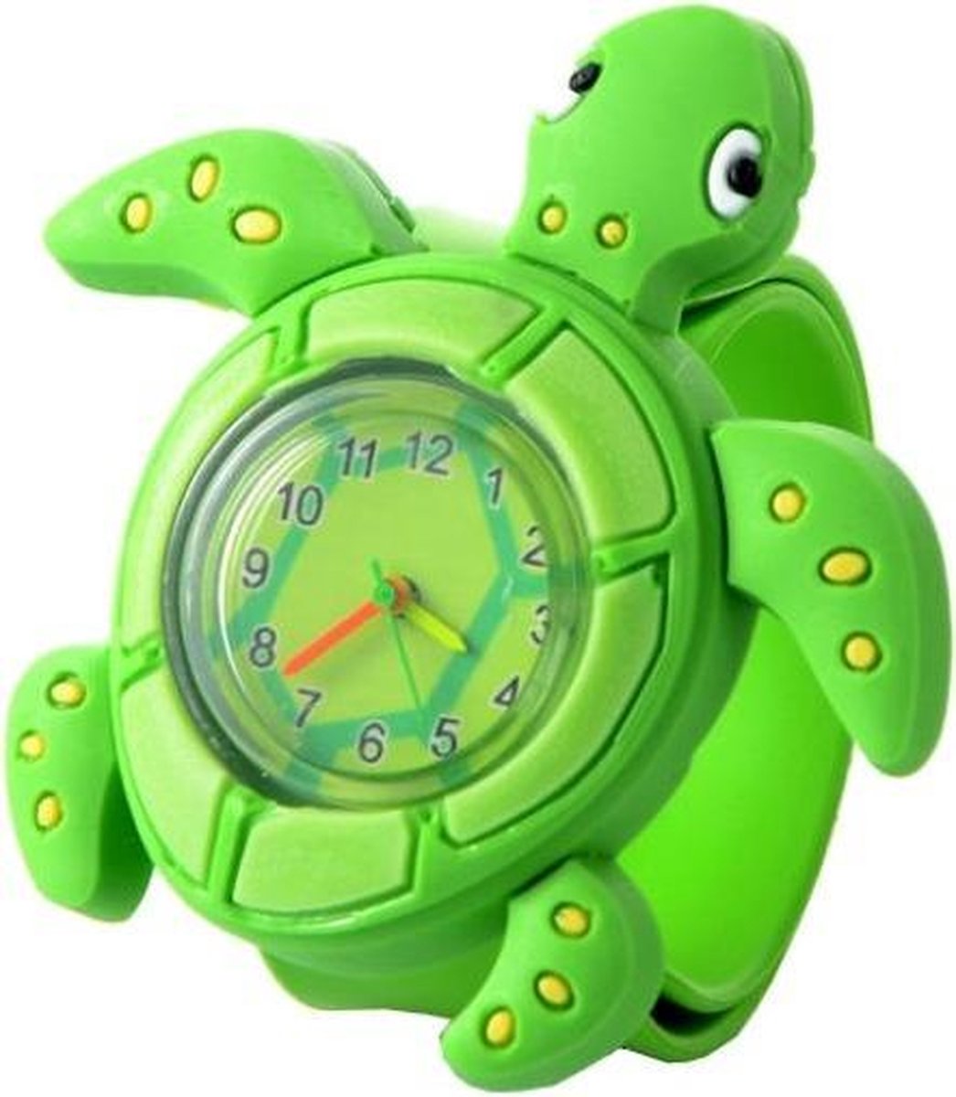 Fako® - Kinderhorloge - Slap On Mini - Schildpad - Groen